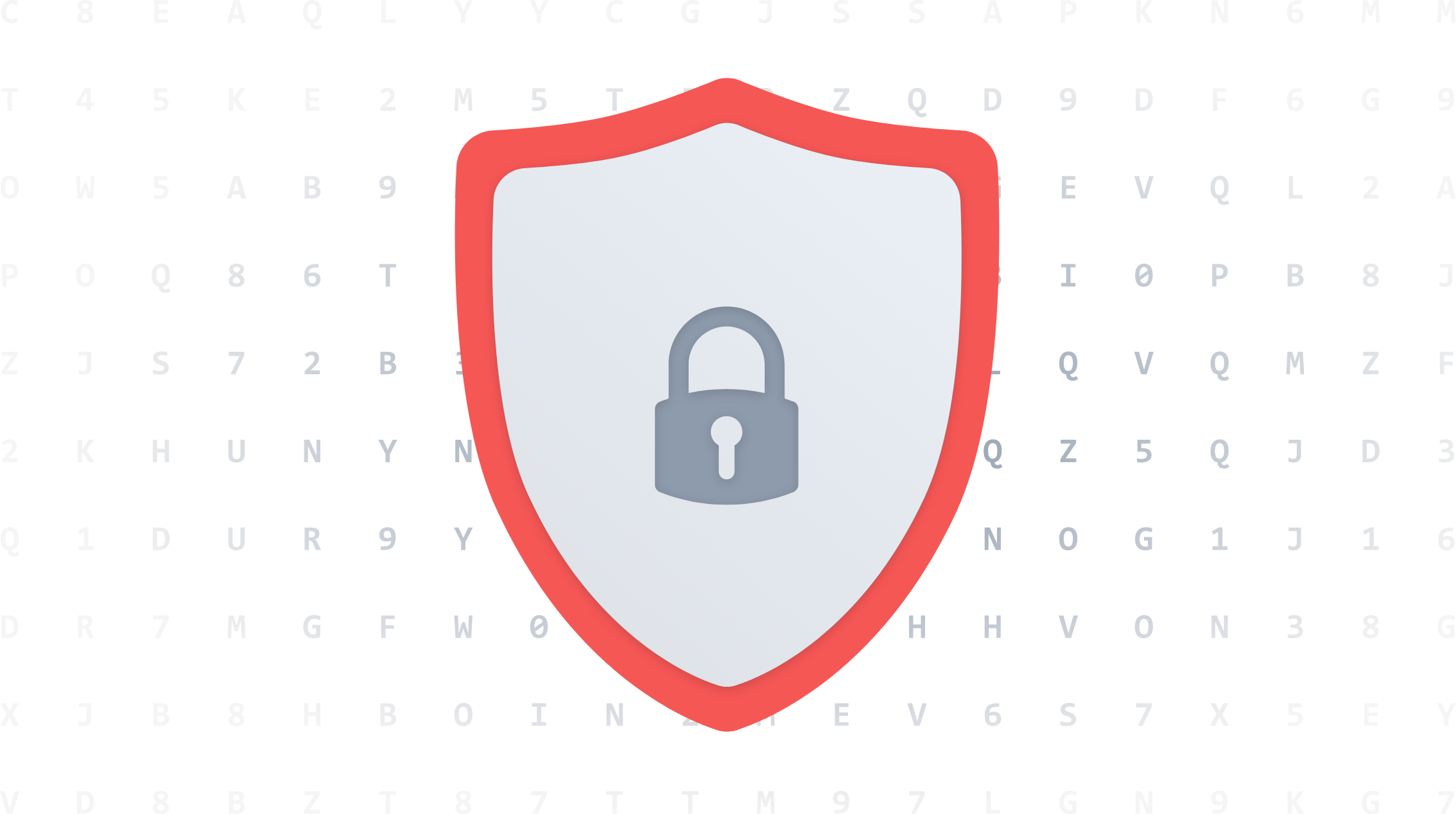 Encrypted data security illustration